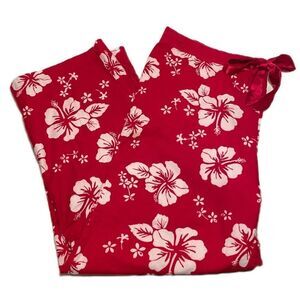 La Senza Pajama Bottoms Floral Red and White Large
